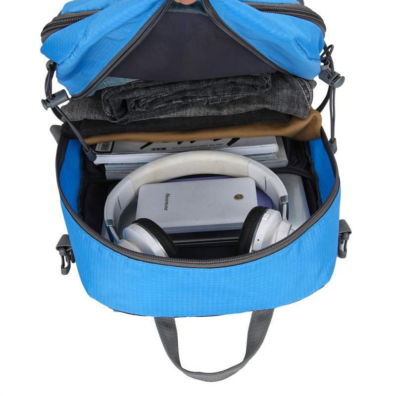 Mochila de senderismo al aire libre de gran capacidad, bolsa deportiva ligera e impermeable de nailon para camping o viaje