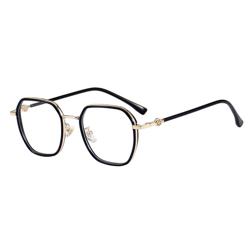Fashionable square frame progressive two-color glasses frame gray flat mirror comfortable myopia frame trend S11901