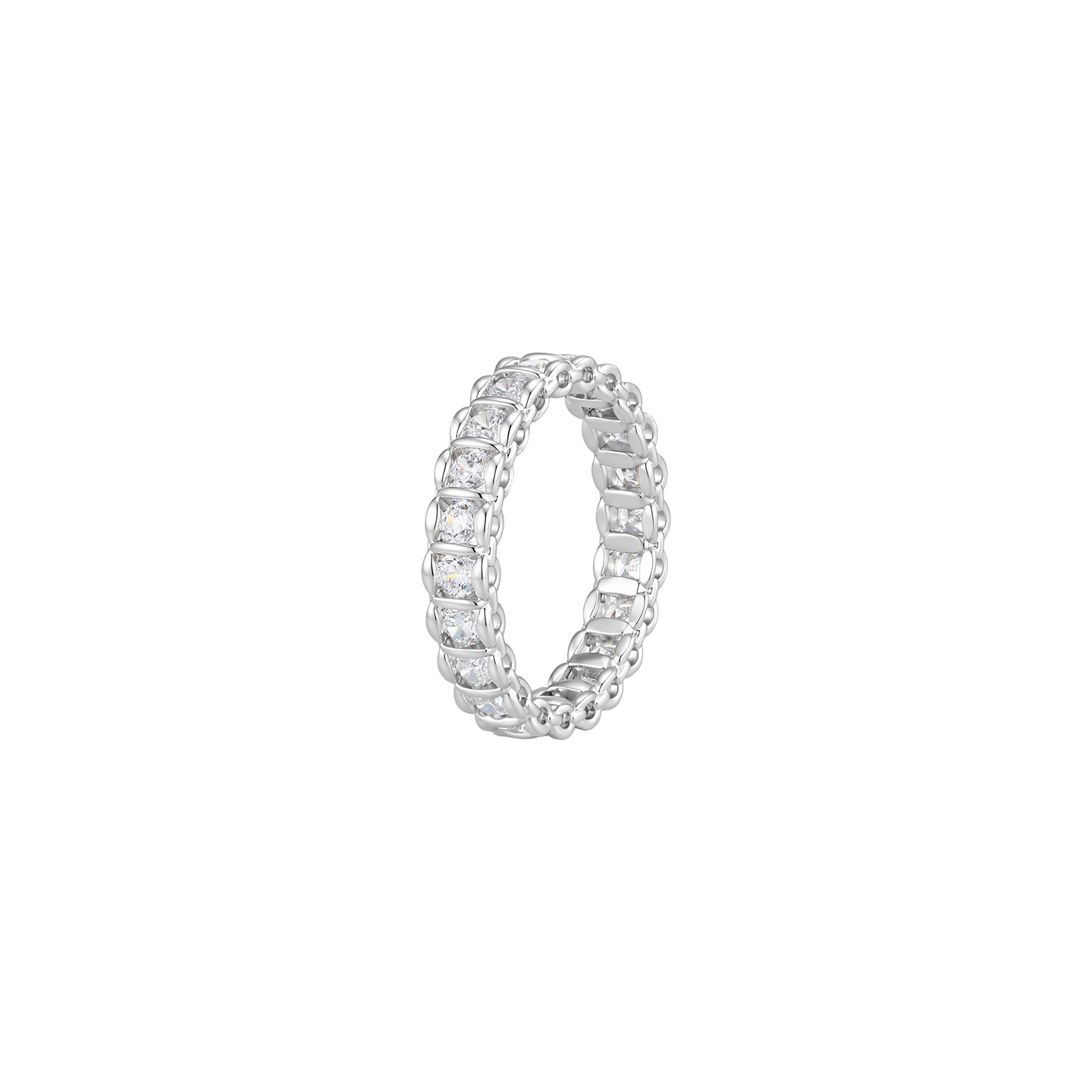 Anillo Cuadrado para Mujer de Aleación