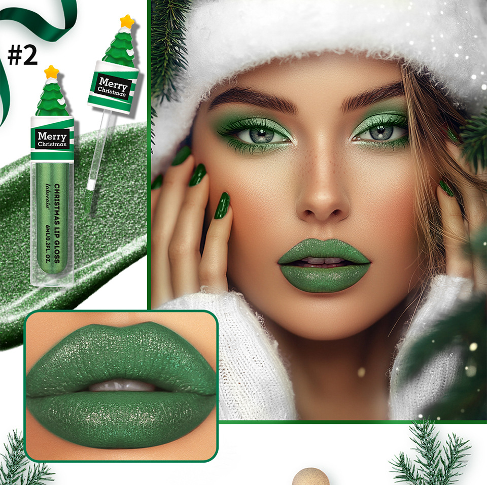 Lakerain Christmas Lip Gloss Set 6-piece Liquid Lipstick Lip gloss and Lip gloss set Item Picture