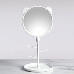 Plastic rotatable mirror makeup mirror portable cute desktop princess mirror student dormitory simple makeup mirror