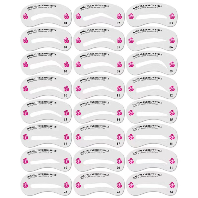 Европа и США 24 карта бровей артефакт молочницы артефакт карта для бровей подводка для глаз карта молочницы Amazon трансграничные горячие продажи