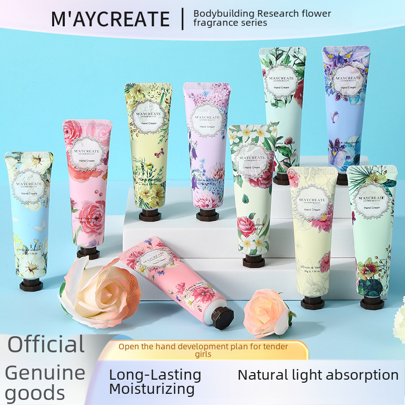 Floral moisturizing cosmetic hand cream