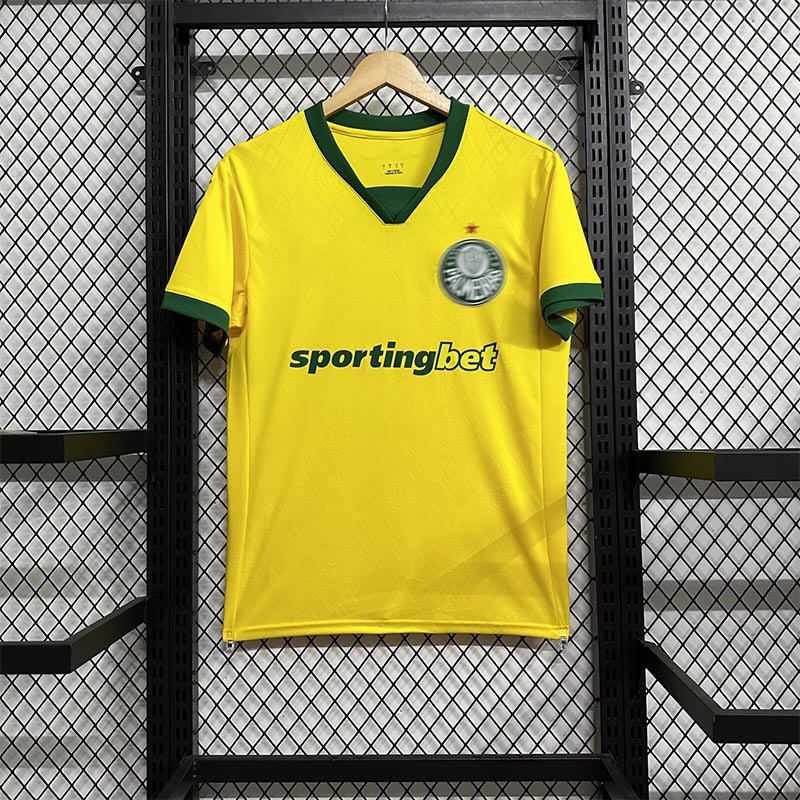 Camiseta de Fútbol del Palmeiras de Poliéster Personalizable y Manga Corta para Deportes