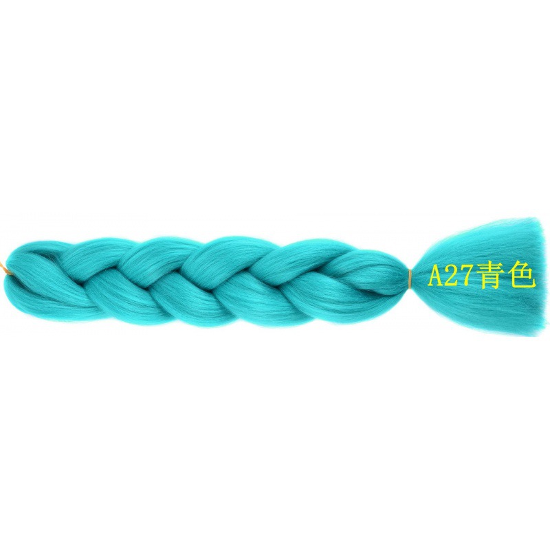 Extensiones de trenzas jumbo de 24 pulgadas, cabello sintético para trenzar