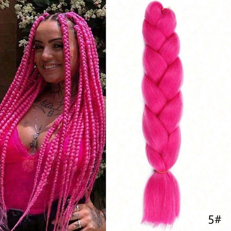 Peruca de trenza africana mujer color trenza artefacto de alta temperatura seda de trenza cabello cabello cab