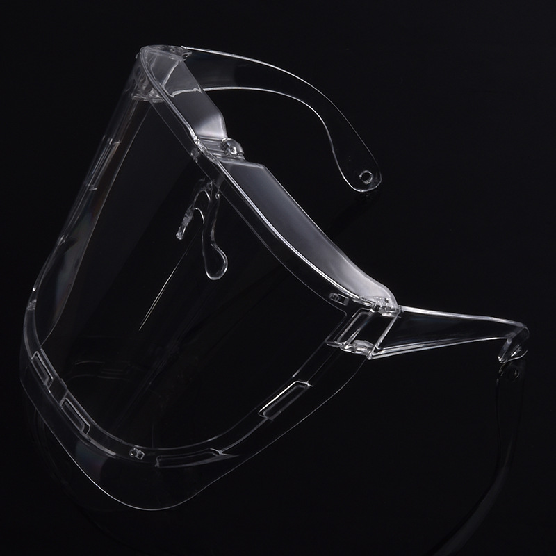 FUENTE fabricante de pantalla facial prevención epidémica máscara de aislamiento transparente aceite de cocina máscara a prueba de salpicaduras saliva máscara protectora a prueba de salpicaduras