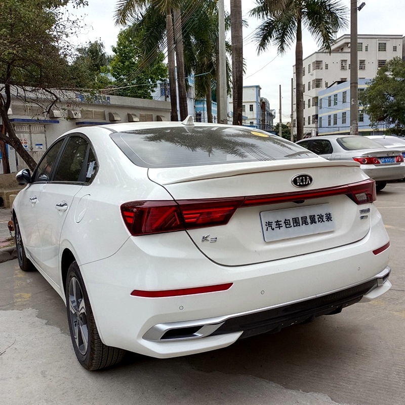 Suitable for 2019-2024 Kia K3 Rear Wing New K3 Modification Special Punch-Free Paint Decorative Tail Press