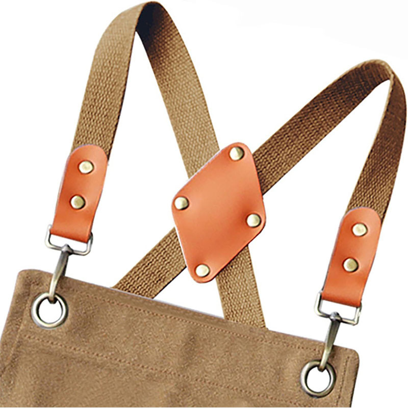 Comercio exterior transfronterizo delantal de lona gruesa impermeable estudiante de arte electricista carpintería ropa de trabajo Barbero delantal logotipo personalizado