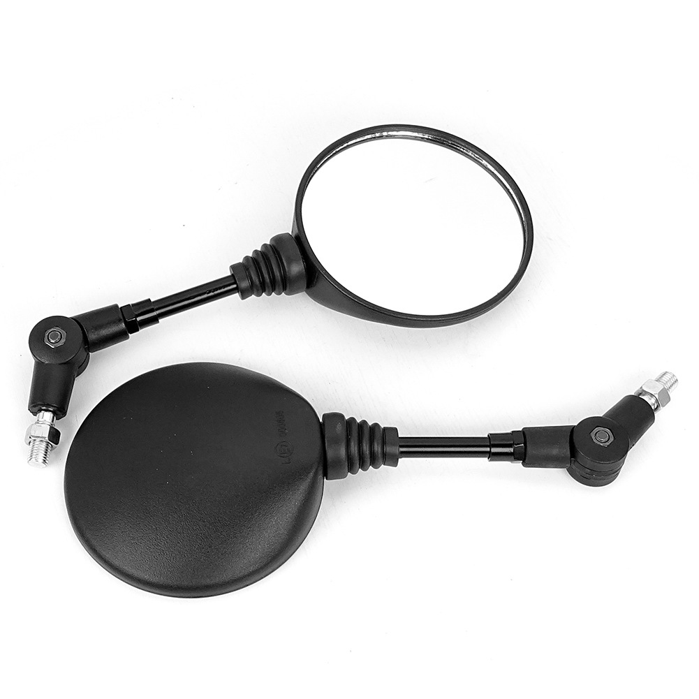 Motorcycle Modified Rearview Mirror with Large Folding Reflective Surface, Manufacturer's Best-Selling Round Foldable Rearview Mirror