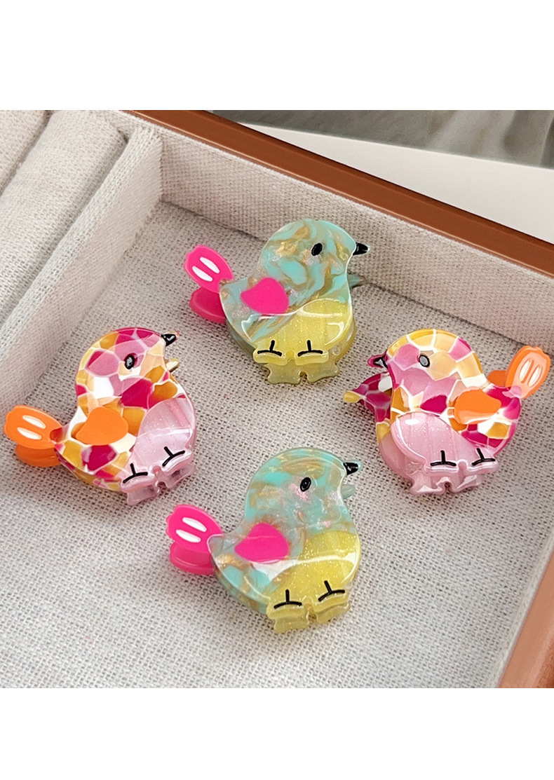 Women's Cartoon Style Cute Bird Acetic Acid Sheets Hair Claws display picture 1
