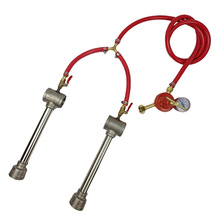 丙烷双燃烧器喷火枪带减压阀适用于金属熔炉珠宝铸造熔炼金银
