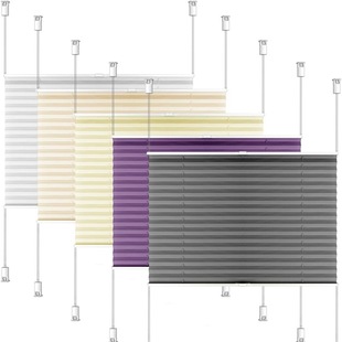 Rope-free Pleated Curtain Curtain Punch-free Perforated Curtain Finished Curtain