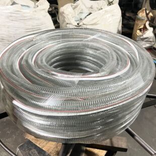 pvc steel pipe hose transparent steel wire reinforced pipe pumping oil pump acid and alkali resistant thickened large diameter