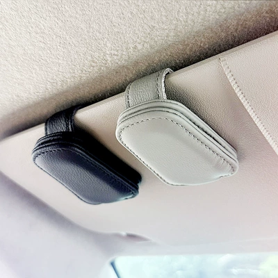 Car Glasses Clip/Bill Clip – and Receipts, Scratch-Resistant Leather