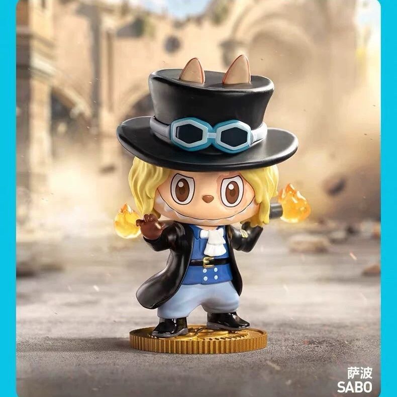 Bubble Mart THE MONSTERS LABUBU SAYING Série Caja ciega LABUBU One Piece juguetes hechos a mano