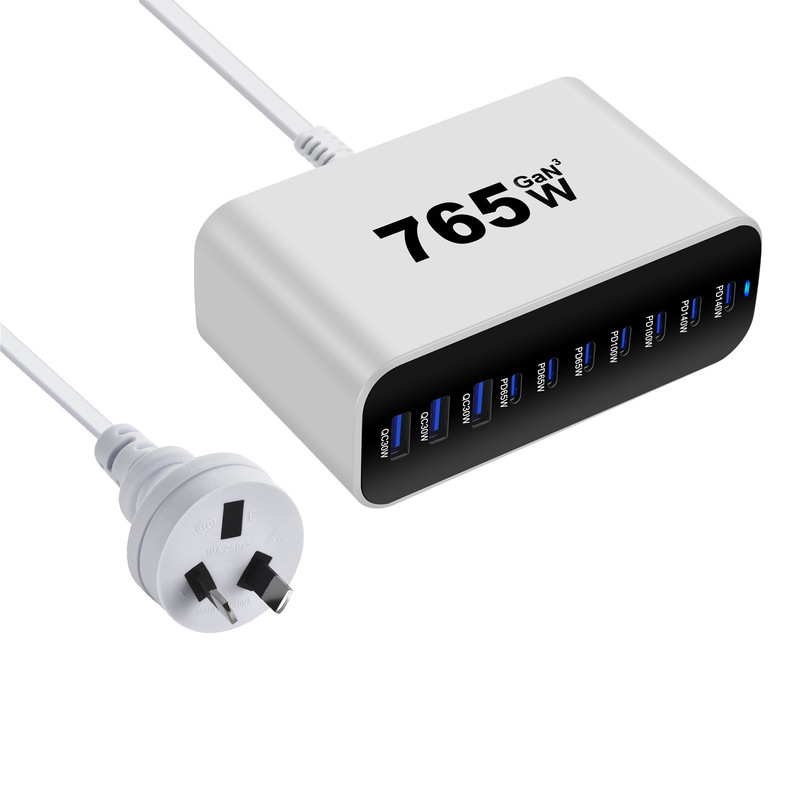 新款800W氮化镓桌面充 跨境专供800W多口PD充电器 800W澳规适配器|undefined
