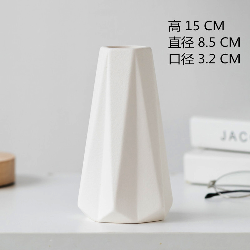 Vaso de cerámica simple del norte de Europa adornos de flores secas al por mayor adornos de comercio electrónico transfronterizo
