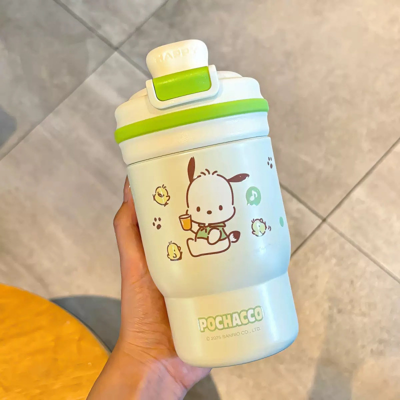 三丽鸥儿童保温杯小学生上学专用女生杯子2025新款便携双饮吸管杯|undefined