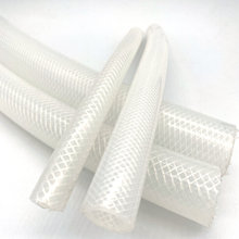 厂家高透明编织硅胶管无气味食品级夹纱硅胶管高压网管硅橡胶医用