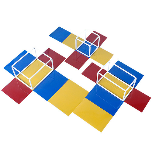 Magnetic cube and cuboid edge length and surface area demonstrator solid geometry frame model teaching aid