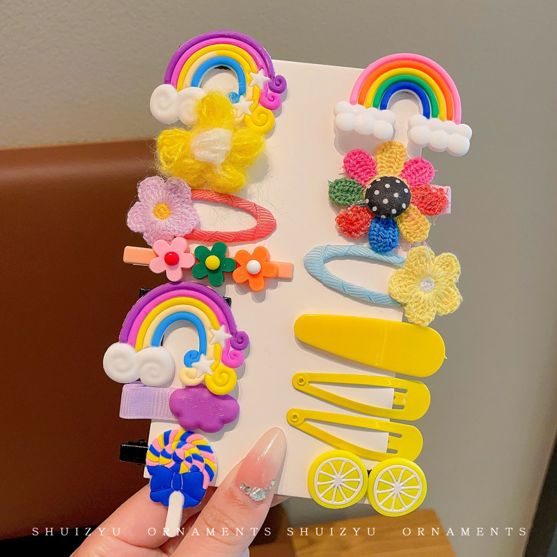 婴儿汗毛夹女宝宝发夹不伤发胎毛夹夹子头饰儿童婴幼儿发量少发卡|undefined