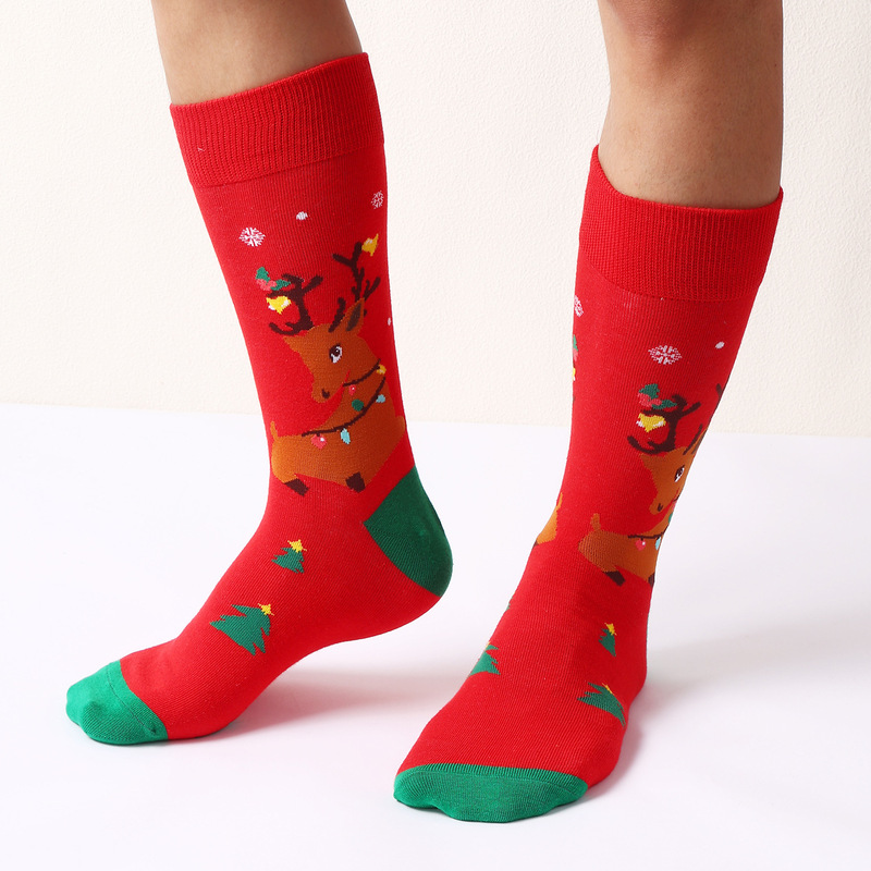 Haichin クロスボーダー クリスマス ミッドチューブ トレンド ソックス レディース ヨーロッパとアメリカのトレンド ブランド クリスマス ソックス ロングソックス メンズ イン トレンド ソックス|undefined