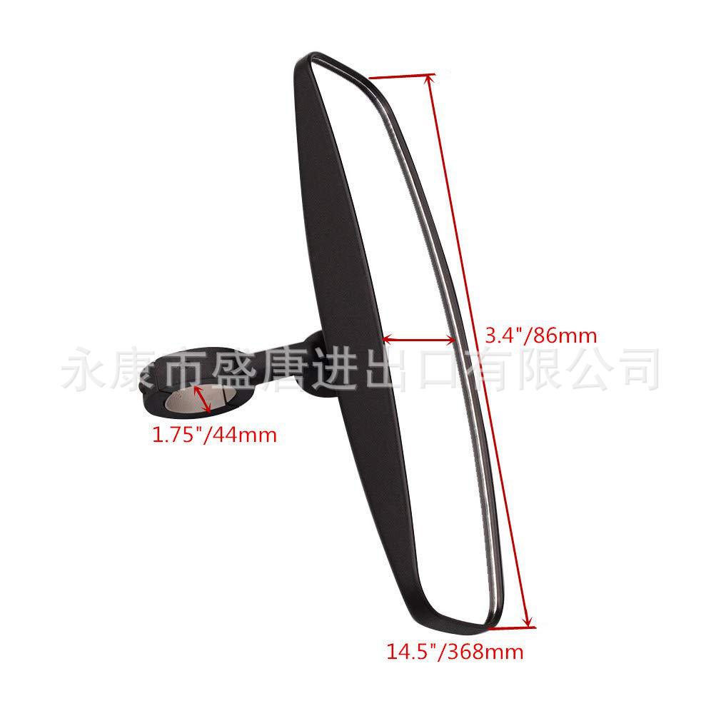 GOOFIT 44mm black rearview mirror adapted to UTV RZR XP1000-570 RZR off-road motorcycle