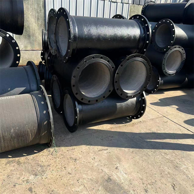 厂家供应k9离心球墨铸铁管管件排水管配件承插弯头 法兰短管