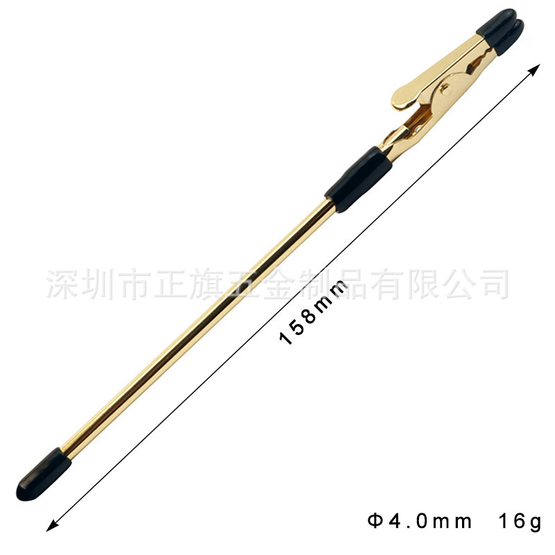 En stock para Super elástico de metal dentado cocodrilo nota clip pulsera joyería con clip auxiliar multifuncional