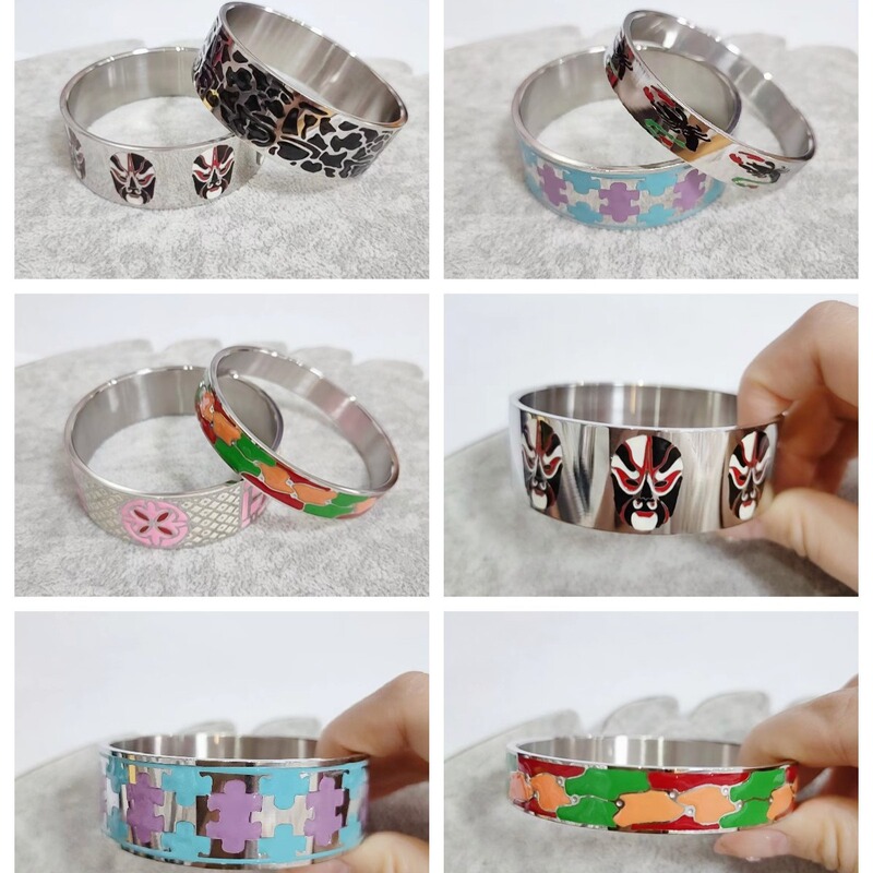 Popular Special Price Chinese Style Hand-Painted Bracelet for Women, Titanium Steel Bracelet, High-End Design, Super Good Quality, Super Beautiful in Real Thing Popular Special Price Chinese Style Hand-Painted Bracelet for Women, Titanium Steel Bracelet, High-End Design, Super Good Quality, Super Beautiful in Real Thing