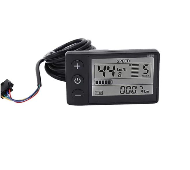 Lithium Electric Vehicle Accessories Cross-Border Lcd-S866 Mountain Bike Skateboard Electric Vehicle Instrument Display Sm Five-Core Waterproof