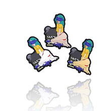 跨境吃鸡文创萌妹子军迷战术贴 PVC胶章 徽章臂章个性魔术贴背包