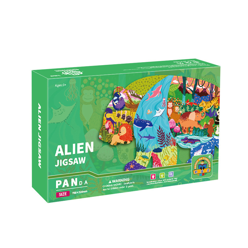 100 rompecabezas de papel avanzado educación temprana rompecabezas grande para niños diversión dinosaurio rompecabezas jardín de infantes al por mayor