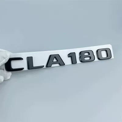 CLA black label Mercedes-Benz CLA modified black tail emblem CLA35 CLA200 CLA260 CLA45 car emblem blacked out (Car logo) - standard-cla180glossy-black