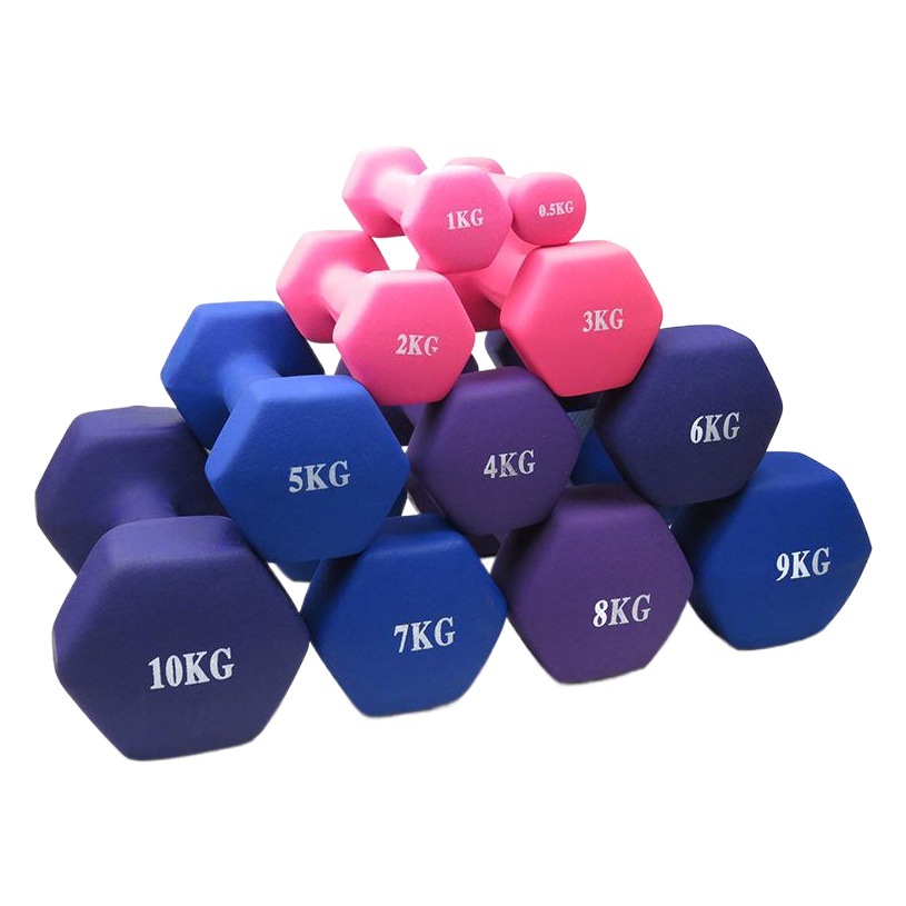 Directo de fábrica del hogar un par plástico inmersión mancuerna fitness hierro fundido kg10kg brazo entrenamiento muscular puede ser enviado en nombre