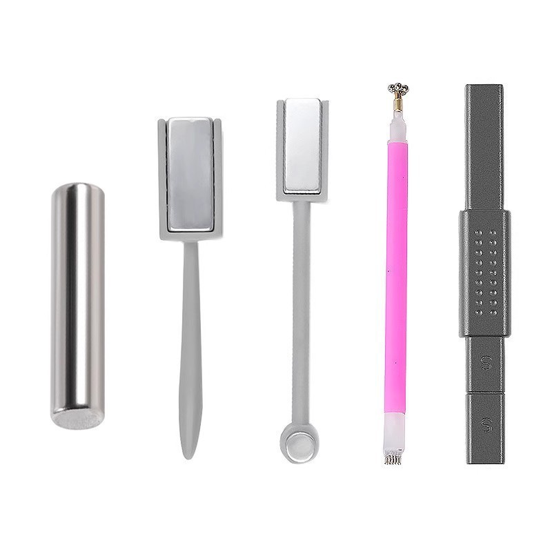 Piedra de absorción de hierro de manicura para usar a mano herramienta de pegamento de nail gran tamaño pequeño para engrosar imán especial de absorción de ojos de gato