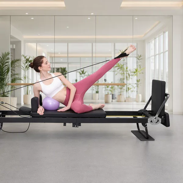 Home-Use Extended Frame Folding Yoga and Pilates Equipment, Dual-Purpose Latex Spring Cross-Border Pilates Core Bed