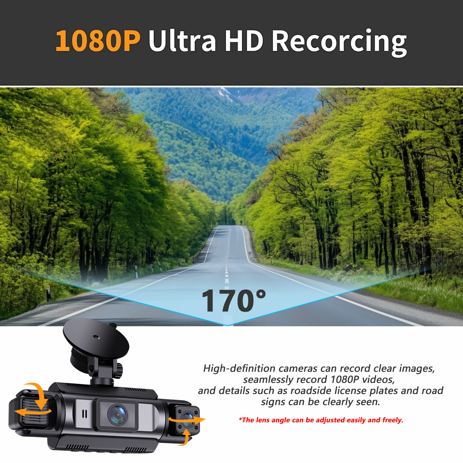 Temu/Shein’s popular product: a four-channel WiFi HD dashcam with infrared night vision and mobile phone connectivity