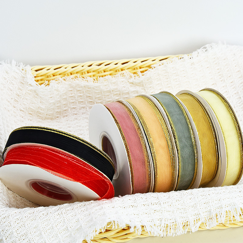 Caja de regalo de hilo de nieve de alambre de oro, pastel de flores, hilo de nieve hecha a mano, barra de DIY, accesorios, cinta de flores