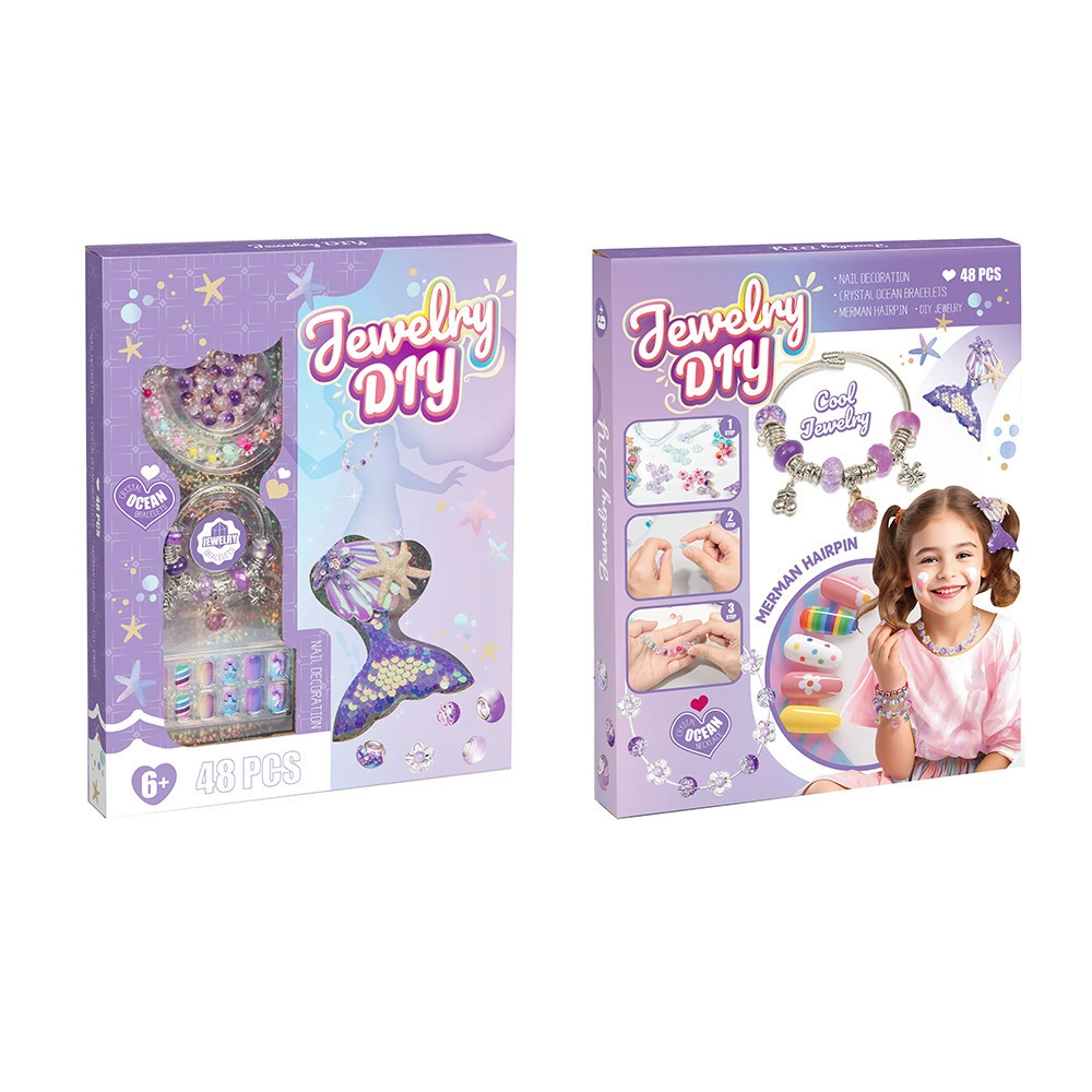 Набор с бусинами, игрушка, браслет, украшение, мермаид, ручная работа