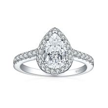�羳��ó������ָ925��ŷ��ʱ��Ůʿ���ˮ�����ʯ1.5ct�������