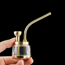 循环水烟壶四用型黄铜水烟斗便携式旱烟水烟袋烟嘴过滤器草专用