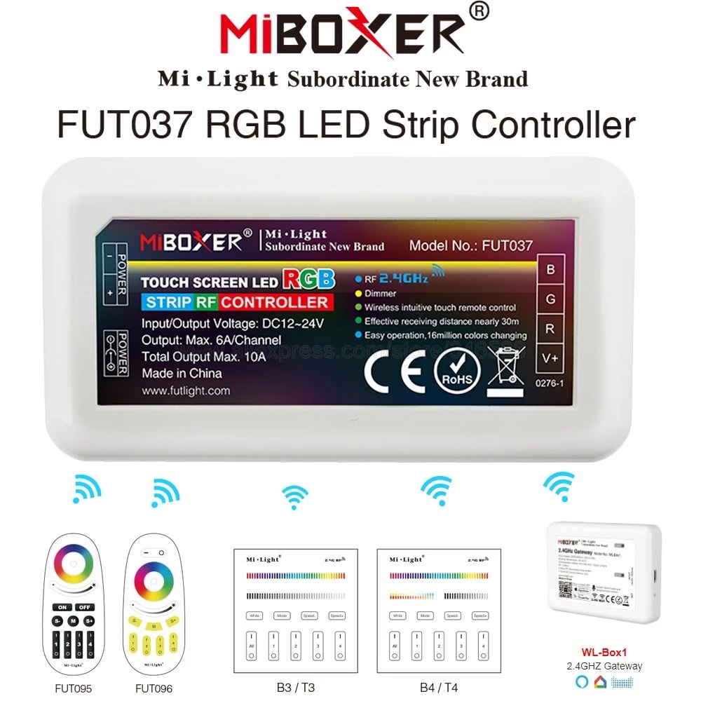 Colorful light strip, wireless lamp, smart LED controller, 4G, 24v