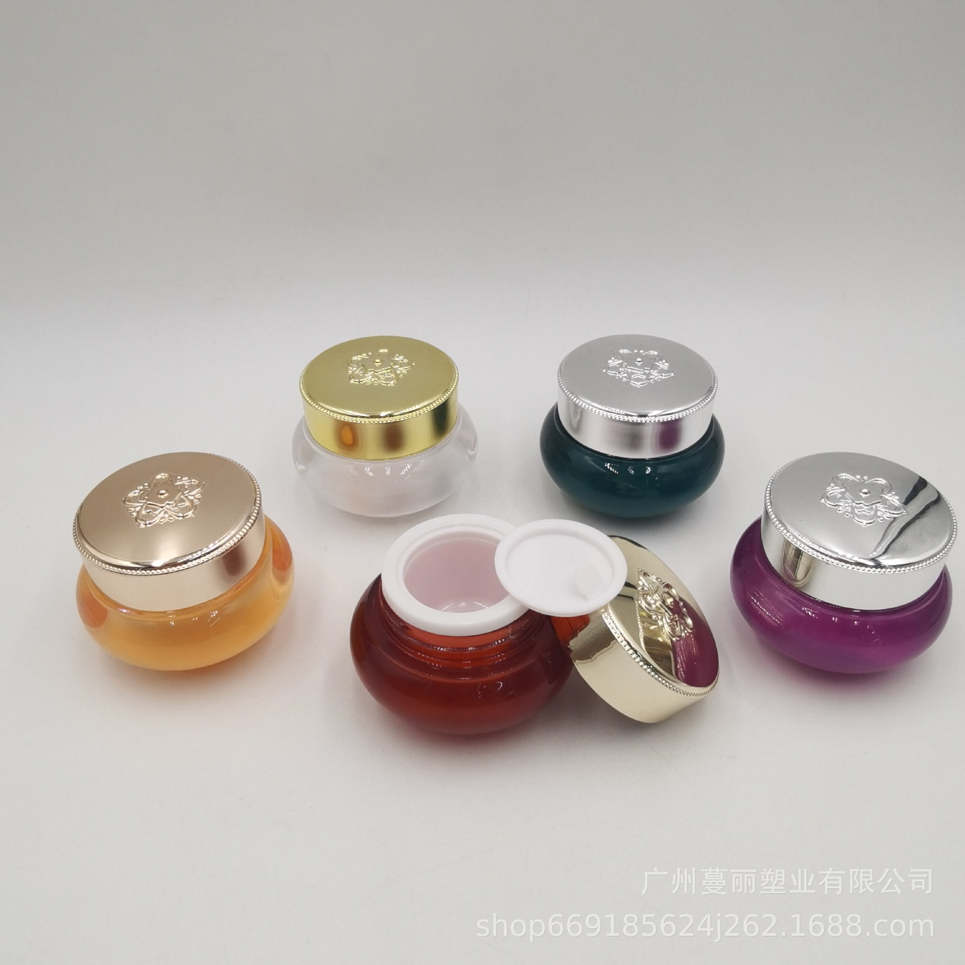 5g8g10g20g30g40g亚克力皇冠膏面霜珍珠膏龙血贵妇膏素颜霜眼霜瓶