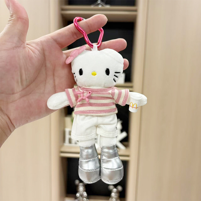 长腿kitty毛绒挂件玩偶可爱kt猫书包包包挂饰钥匙扣娃娃公仔批发|undefined