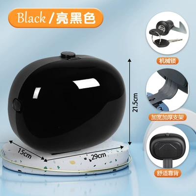 Scooter Tail Box Ufo – Electric car tail box - bright-black-poncho-charger-with-thick-bracket-no-specifications