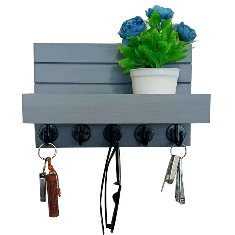 Amazon sala de estar colgante de madera pared colgante de pared estante de almacenamiento colgante de llaves de puerta de entrada marco de madera