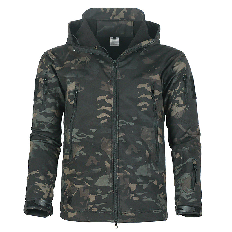 Chaqueta Softshell Térmica para Hombre de Nylon, Cortavientos e Impermeable para Deportes al Aire Libre y Senderismo image 11
