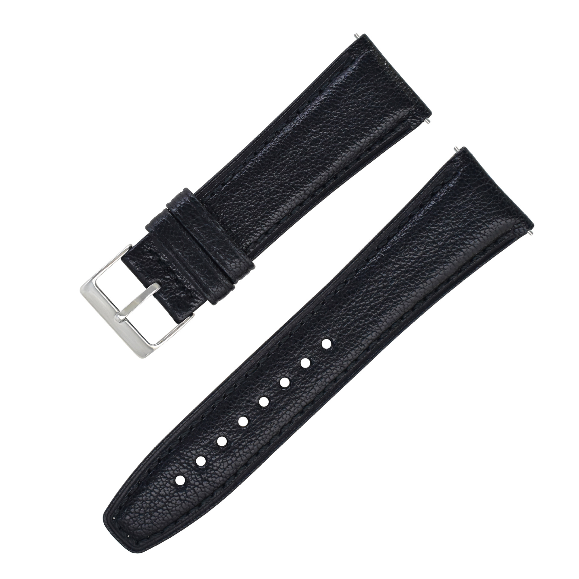 H-002-A-K Goatskin, Steel Buckle - Black.jpg